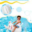 Inflatable Swimming Rings, Cute Elephant Pool Floats for Kids with Seat and Handle, Swim Ring Tubes Pool Tubes Floats with 5 Colorful Rings & Kids Water Toy for Beach & Pool Party Supplies