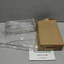 OMAIRA Shower Caddy Hanging with Soap Scrub Holder, Stainless Steel Adjustable No Drilling Non-Slip Large Capacity Sturdy Over Shower Head Shower Organizer Inside Shelves Bathroom Storage Rack, Silver