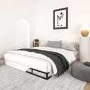 Qingzhou 5 Inch Box Spring Full Size Bed, Heavy Duty 3000 LBS Metal Bed Base with Easy Clean Fabric Cover Easy Assembly Mattress Foundation