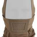 Airsoft Balaclava Mesh Mask,Ninja Tactical Mask with Breathable Mouth Guard for Outdoor (TAN)