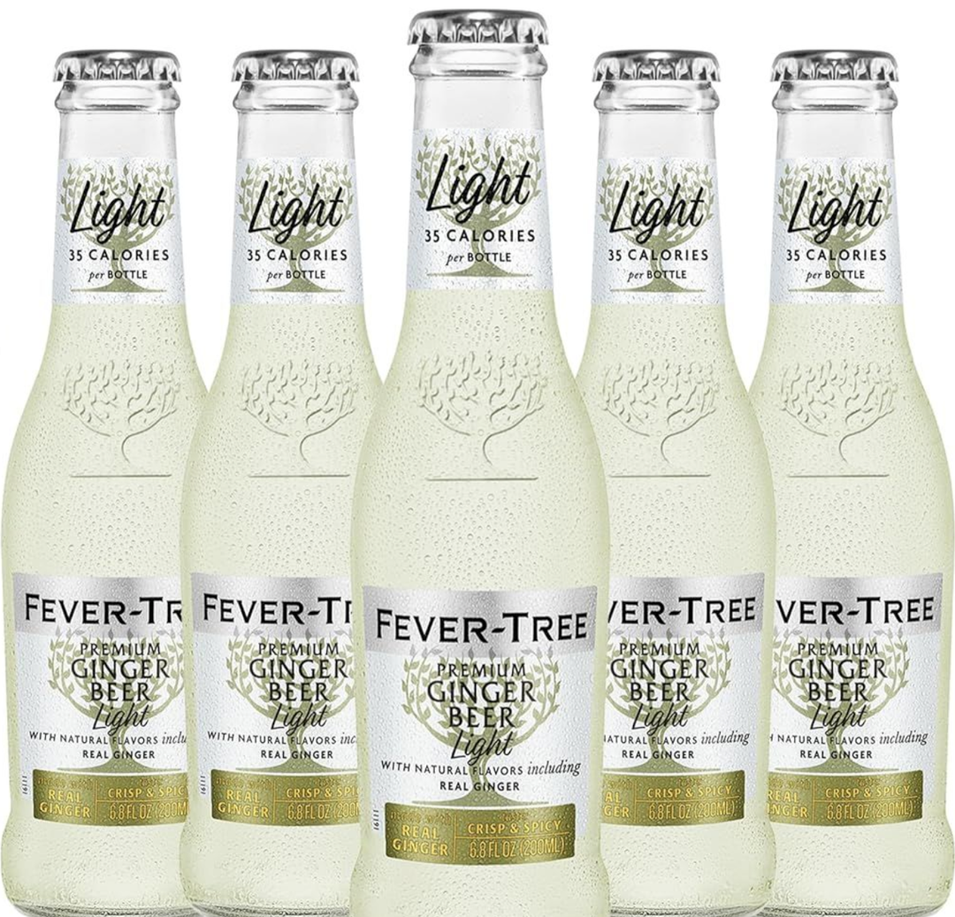 Fever Tree Light Ginger Beer - Highball - Premium Zero-Proof Liquor Spirits for a Refreshing Experience