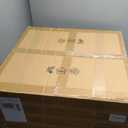 Glass Flush Mount Ceiling Light with Pumpkin Shaped Lampshade, LED Ceiling lamp, 3000K Warm Light Round Ceiling Light Fixtures for Bedroom Living Room Dining Room, 19.6 inch