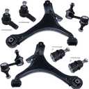 TUCAREST 8Pcs Suspension Kit Fit For 2003-2011 Ho-nda Element (07-11 For EX, LX), 2 Front Lower Control Arm + 2 Ball joint + 2 Outer Tie Rod + 2 Sway Bar [# K622173 K622174 ES80995 K500004 K90454]