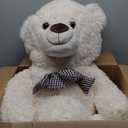 Misscindy Giant Teddy Bear Plush Stuffed Animals for Girlfriend or Kids 47 inch, (White)