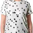 ComfyCamper Adult Womens Dalmatian Shirt - Men Women Teens TShirt Dog Costume Cosplay Halloween Costume Dalmation (Large, White)