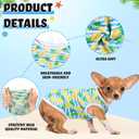 32 Pack Summer Hawaiian Dog Shirts for Small Dogs T-Shirts Pet Shirt Doggie Vest Puppy Clothes Flamingo Top Sleeveless Apparel for Cats(L)
