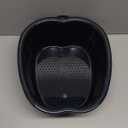 AXLOFO Foot Soaking Bath Basin, Large Plastic Foot Soaking Tub, Feet Massage Feet Bath Bucket, Great for Getting the Dead/Old Skin Off Your Foots (blackbasin)