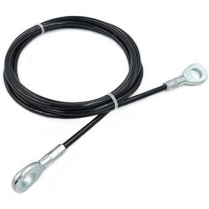 J Bryant Fitness Gym Replacement Cable Fitness Pulley Cable Thick 0.2inch/ 5mm Heavy Duty Steel Wire Rope for Home Gym Cable Pulley Attachments Machine Accessories (Type-A, 98")