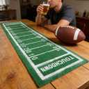 American Football Table Runner Artificial Grass Decoration 16 x 71 Inch Grass Touchdown Game Days Table Centerpieces Decor for Football Party Favors Home Dinning Decor(16*71in)