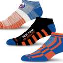 For Bare Feet NHL Unisex Stripe Stack 3 Pack (L)