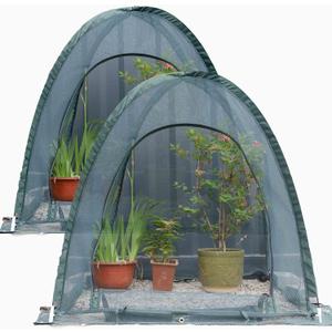 Pop up Gardening Net Cover,36x36x39 inch Pack of 3 Pest Guard Cover for Vegetables Fruits Durable Plant Gardening Net,Pop-Up Chicken Pen for Small Animals Outdoor Run and Pet Enclosure