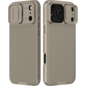 Nillkin Camshield Case for iPhone 17 Pro Max Case, [Built-in Dual Camera Cover][Slim Profile] [Military Grade Drop Protection] Shockproof Bumper Phone Case 6.9 inch 2025 Gold