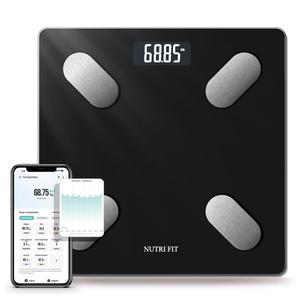 NUTRI FIT Smart Scale for Body Weight Body Composition Monitor, Bathroom Digital Weighing Scale with BMI, Body Fat, Muscle Mass, Accurate Bluetooth Home User Health Equipment Sync Apps