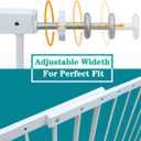 Fairy Baby Window Guards for Children, Adjustable Wide Child Safety Window Guard Prevents Accidental Falls, Home Security Childproof Interior Bar Guard for Windows Wide 61.41" - 86.61"(3 Panels)