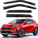 KPY Rain Guards Fit for 2017-2022 Kia Sportage, Out-Channel Window Visors Vent Wind Deflectors 4PC, Car Accessories for 17-22 Sportage