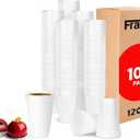 12 Oz Foam Cups (100 Pack) Lightweight Insulated Foam Cups for Coffee, Cold Drinks & Other Hot Beverages - Disposable Drinking Cups for Parties, Picnic, BBQ, Travel, & Events (100 Pack)
