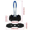 Brake Caliper Compression Tool, Brake Caliper Tool with 360 Degree Swing Ratchets, Caliper Piston Compressor Tool with 2PCS Steel Plates, Brake Caliper Press Tool with Brake Caliper Hooks, Blue