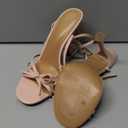 iiimmu Women's Bow Heels 4 IN Stiletto Heeled Sandals for Women Round Open Toe Sandals Elegant Summer Heels Soft PU Leather/Faux Suede 6