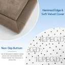 Baby Play Mat for Floor Nursery Rug Muscle Mat Area Rug Playroom Rug 74"x50" Playpen Mat Memory Foam 1.3" Thick Crawling Mat for Babies,Toddlers, Infants, Kids,Camel