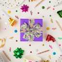 Mardi Gras Ribbons for Crafting, Mardi Gras Wired Edge Ribbon Glitter Natural Burlap Ribbon Bow Fat Tuesday Fleur de Lis Wired Ribbons for Carnival Sewing DIY Crafts Supplies (Style 2: Linen Fleur ribbon)