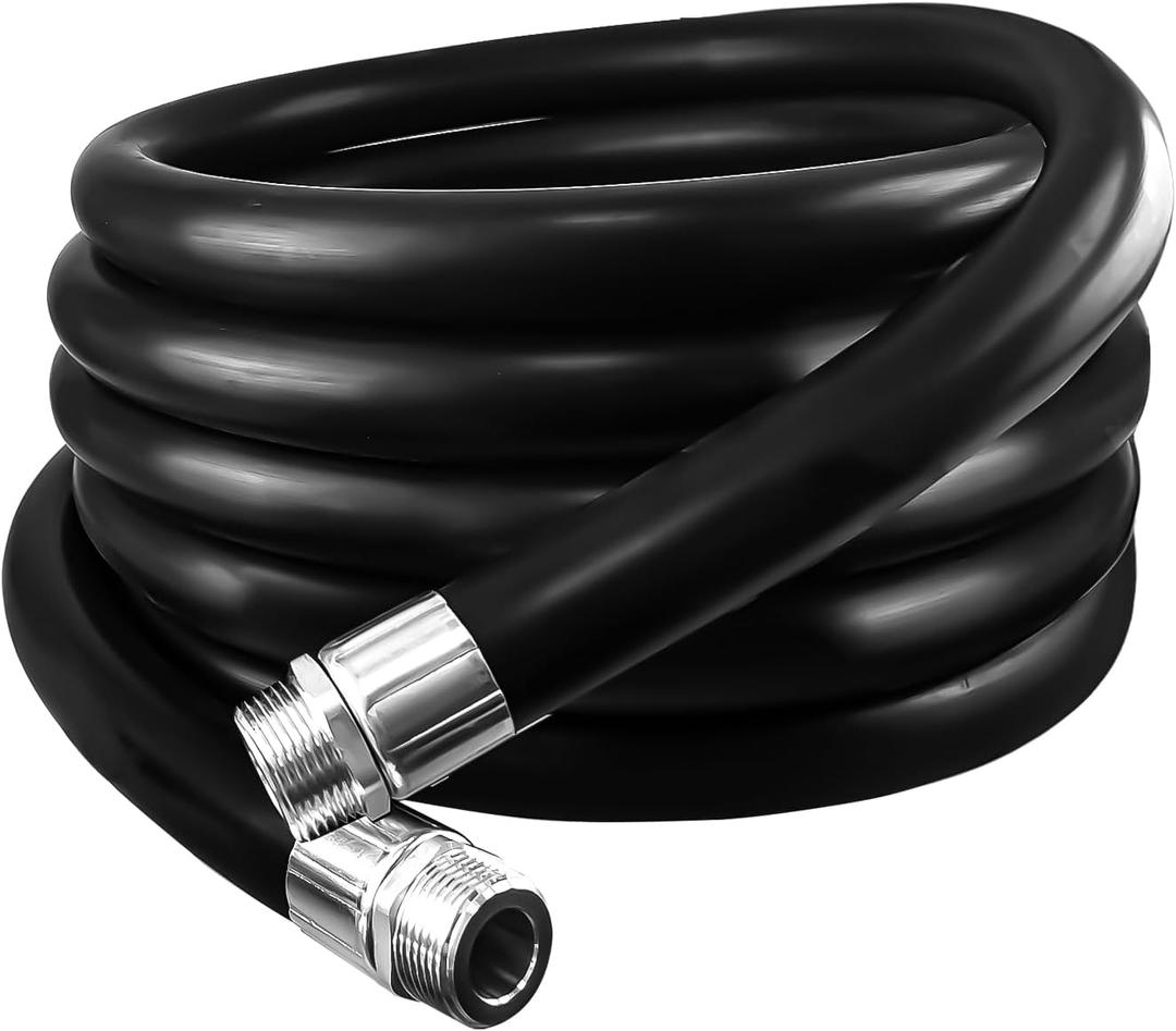 1 Inch NPT Fuel Transfer Hose, 10FT Farm Hoses for Dispensing Diesel, Gasoline, Kerosene & Biodiesel, Efficient 10 Feet Pump Tank Tube Hose for Fuel Transfer