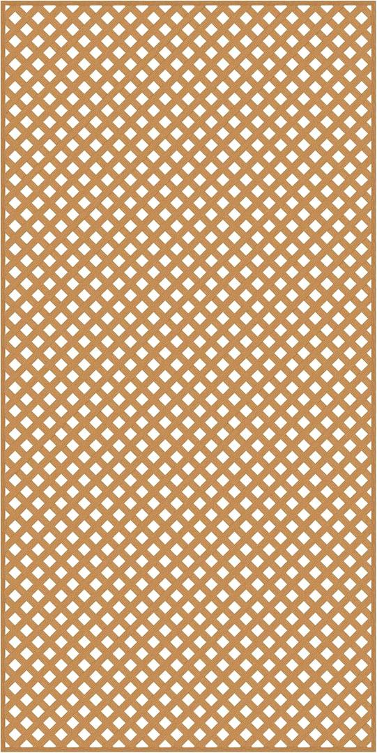 4 ft. x 8 ft. Sierra Cedar Privacy Diamond Vinyl Lattice