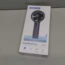 SWEETFULL Handheld Portable Fan, 5000mAh Rechargeable Battery, 6 Speed Wind, LED Digital Display, Foldable Electric Personal Mini Travel Fan with Backup Power, Summer Essentials Gifts for Women Girl (Blue)