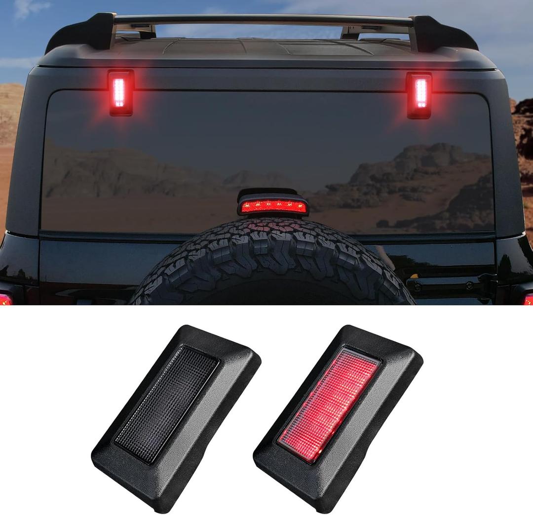 Mabett LED Rear Window Light for Ford Bronco Accessories 2021 2022 2023 2024, Rear Glass Hinge-Mounted Light with Reverse Light for Bronco 2/4-Door. (Only for Hard top)
