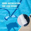 Pool Vacuum Hose With Swivel Cuff 1-1/2" Diameter 18FT Flexible Heavy Duty Pool Vacuum Cleaning Hose Perfect for Above&In Ground Swimming Pool