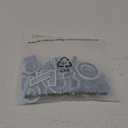 GYGYL 72 Pieces Iron on Letters and Numbers Patches, Light Blue Letter Patches Alphabet Embroidered Patch A-Z, Numbers 0-9 Applique for Clothes, Dress, Hat, Socks, Jeans, DIY Accessories