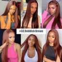 #33 Auburn Brown Clip in Hair Extensions Human Hair, Copper Red Straight Remy Hair Extensions Clip ins for Women, 20 Inch 120g 7Pcs,Reddish Brown Human Hair Extension