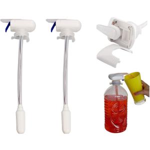 2 x 2 pack Magic Electric Automatic Fridge Tap Drink Straw Coke TV Beverage Coke Dispenser for Bottle Jug Spout Gallon Juice Beer Spill Proof Pump Milk Gallon Pump Dispenser for Home and Kitchen