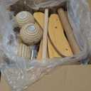 Cat Scratch Pad with Replacement Scratching Felt, Large Cat Scratcher Bed Hammock Lounge for Scratching Pad, Protects Furniture,Kittens Gifts (Burlywood)