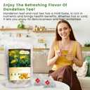 Yonitea Dandelion Leaf and Root Tea, Roasted Dandelion Root Tea bags Natural Herbal Detox Teabag for Supports Kidney Function and Healthy Digestion, Caffeine Free, No Additives,Non GMO (60 Teabags) (EXP 08/03/27)