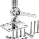 Marine VHF Antenna Mounts, Ratchet Mount, 316 Stainless Steel Adjustable Base Mount for Boat