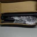 Industrial Iron Pipe Clothes Hanging Bar DIY Wall-Mounted Garment Rack Heavy Duty Clothing Rack for Bedroom, Laundry Room, Closet Storage (Black 24 Inch)