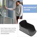 Hemoton Waterproof Doorbell Cover with Sun Glare Shield 6.69X4.13X3.14 Inch Weather Resistant Plastic Protector for Control and Fingerprint Machines