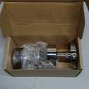 Mega Handles Buena Dummy Door Knob - 2 Pack Heavy Duty Dummy Door Knobs, Non-Turning Silver Door Knobs for French Doors & Closet, Single Side, Fits All Standard Doors - Polished Chrome