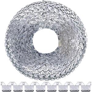 Swpeet 65 Feet Flexible Metal Tack Strip Three-Tooth Upholstery Curve Ease Grip for Furniture, Chairs, Sofa Finish Edges on Curved Arms, Wingback or Arched Portion of Chairs