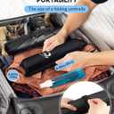 Airplane Foot Hammock, Upgraded Anti-Squeeze Foot Rest for Plane Travel - Relax Your Feet with Better Support, Thickened Foam, Portable Design, and More Comfortable Foot Sling (9 Inch)