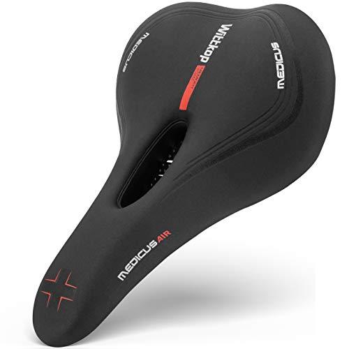 Wittkop Bike Seat, Waterproof Bicycle Saddle for Comfort, Mountain & Road Biking, Wide Bike Seats for Men & Women, BMX, MTB, Bike Seat Comfort, Waterproof Bike Saddle with Innovative 5-Zone-Concept 1LB. 4,8 Oz