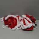 RSLOVE Christmas Outfits for Women - Sexy Christmas Dress with Cape 2Pcs Velvet Santa Costume Xmas Babydoll Furry (Medium, Red)