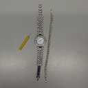 Women Diamond Watchs Luxury Fashion Ladies Bangle Bracelet Set Wrist Watch Female Dress Watch (01 Silver)