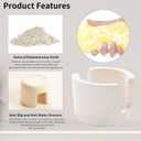 2 x Diatomite Sponge Holder for Kitchen Sink - Kitchen Sink Sponge Holder That Absorbs Moisture Quickly, Diatomite Stone Sink Tray, Absorbent Sink Stone Drying Sponge Rack (Beige)