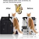 Coffee Maker Cover, Duty Waterproof & Dustproof, Protective Kitchen Appliance Covers ,Nylon,15.7" x 15.4" x15.7" ,Espresso Machine Cover Compatible with Breville , Ninja Espresso Machine (Black)