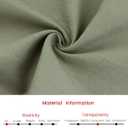 Women's Linen Skirts Slit Button Front Midi Pencil Skirt (Green)