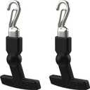 Jmoe USA Clippable Replacement T-Latch Zipper Pulls | Compatible with RTIC and Other Soft Coolers, Day Coolers, Backpack, and More | Made of Tough Rigid Plastic and Metal | 2-Pack | Universal Design