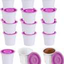 12Pods Disposable K Cups Compatible With Keurig 1.0and2.0 DIY Fillable Coffee Pods Empty Coffee Filter DIY Tea Pods