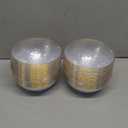 I00000 50 Pack 12 Ounce Clear Plastic Bowls Hammered with Gold Rimmed, Heavy Duty Disposable Bowl Set,Small Bowls for Valentine's Day