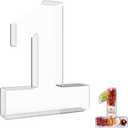 13.8" Extra Large Acrylic Number Charcuterie Board Box, Reusable Fillable Number Cake Candy Dish Display Serving Tray for Birthday Anniversary Party Decoration (1)